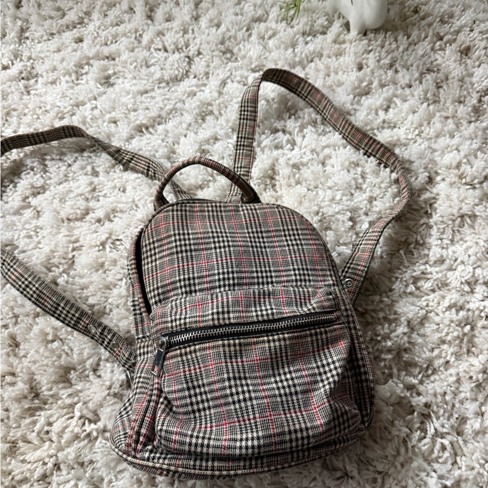 Chic Checkered super cute plaid vintage Y2K stylish Mini Backpack